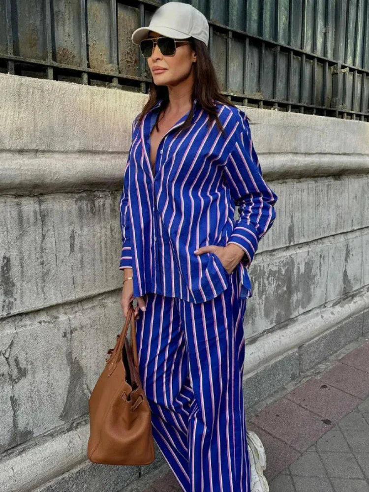 Valenzora | Striped Oversized Set
