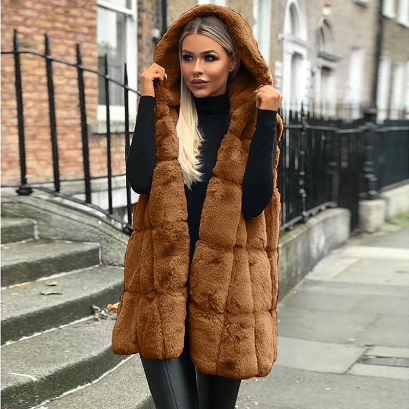 Long fleece coat