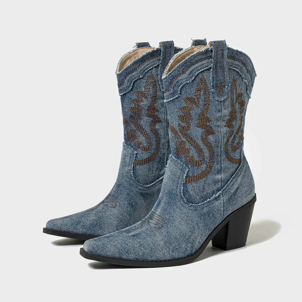 Valenzora | Bestickte Western-Cowboystiefel für Damen