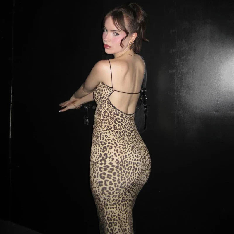Dress | With leopard print