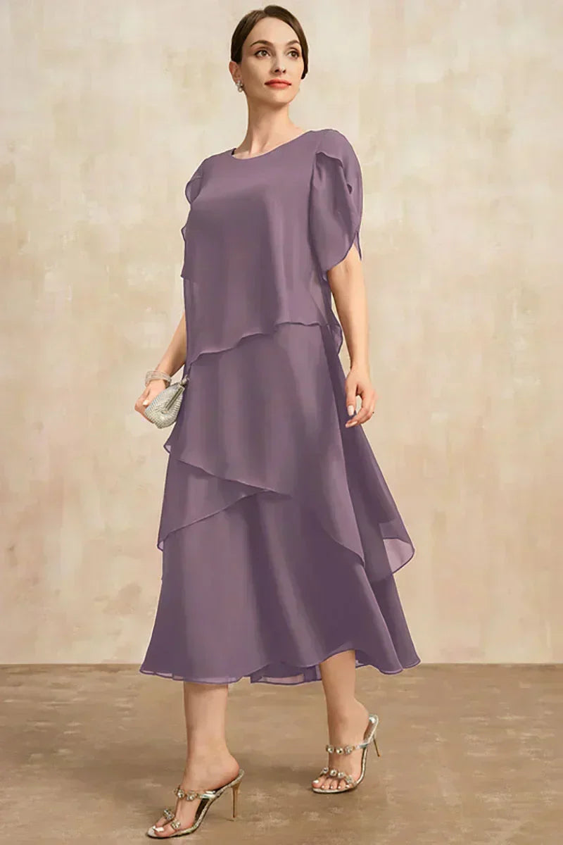 Valenzora | Plus Size Tiered Midi Dress