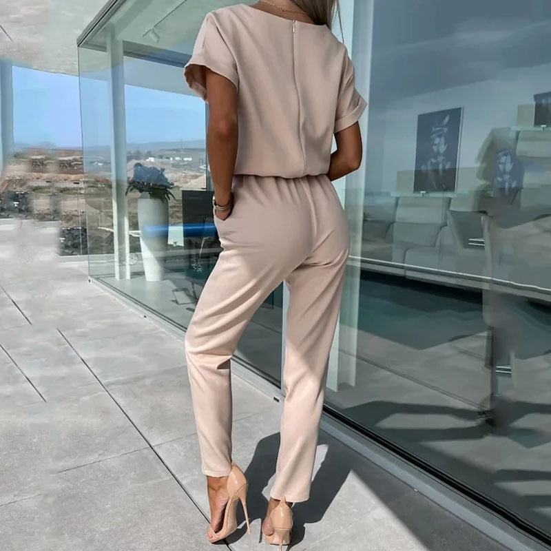 Valenzora | Short-sleeved jumpsuit | Comfortable and trendy look