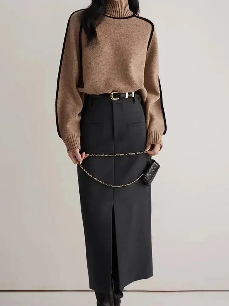 Valenzora | Warm women's turtleneck sweater || winter
