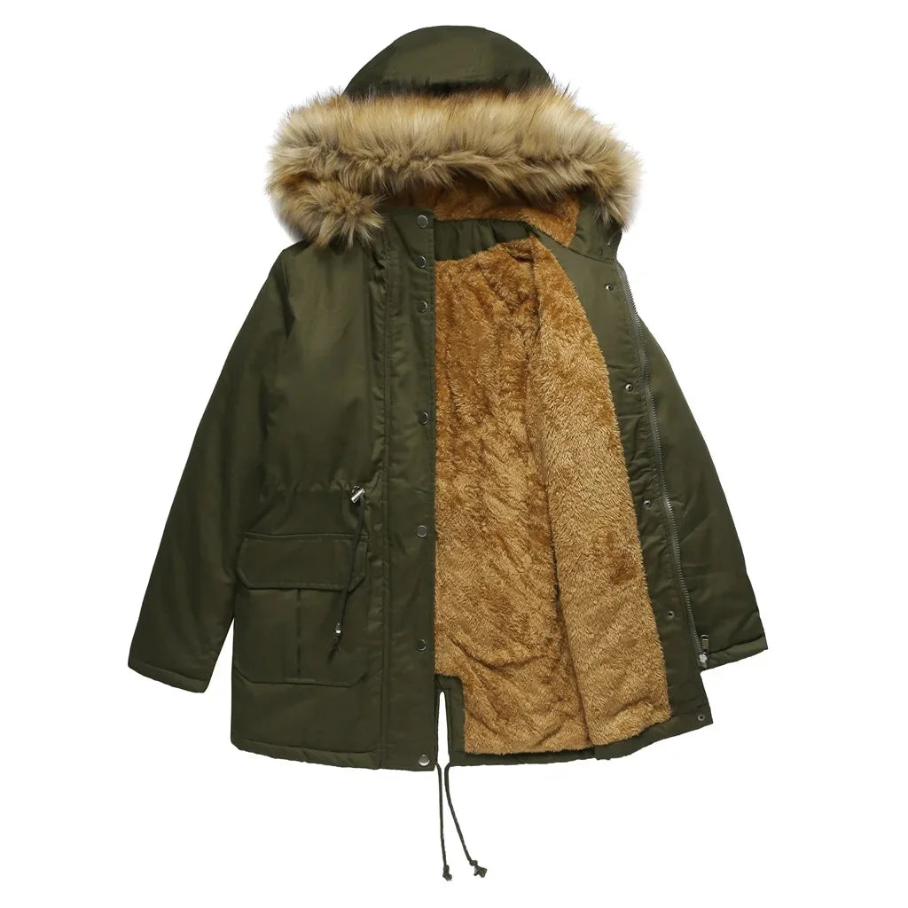 Valenzora – Langer Parka mit Fell