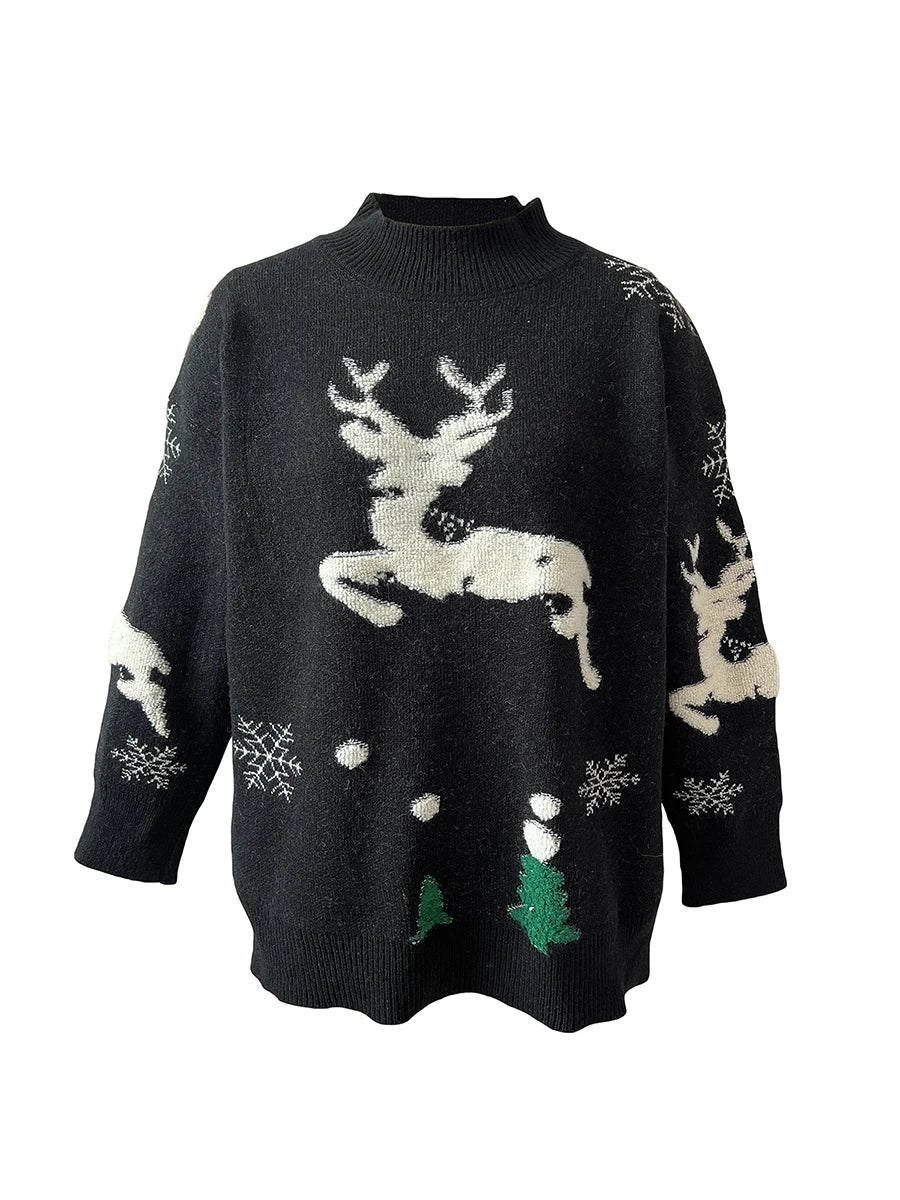 Valenzora - Ugly Christmas sweater - High neck and long sleeves