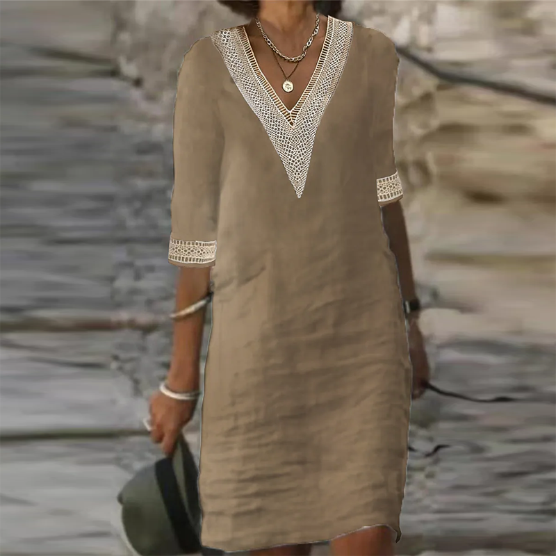 Valenzora | Stylish linen summer dress for women