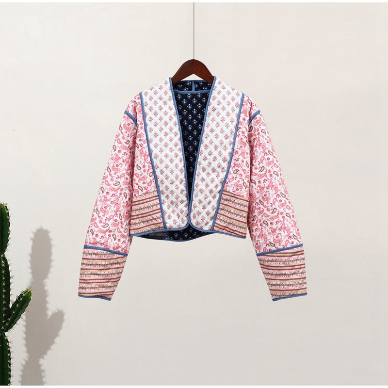 Valenzora | Women's jacket with floral pattern