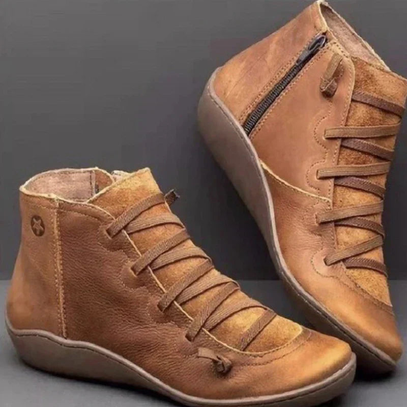 Valenzora - Damen Stiefeletten aus PU-Leder
