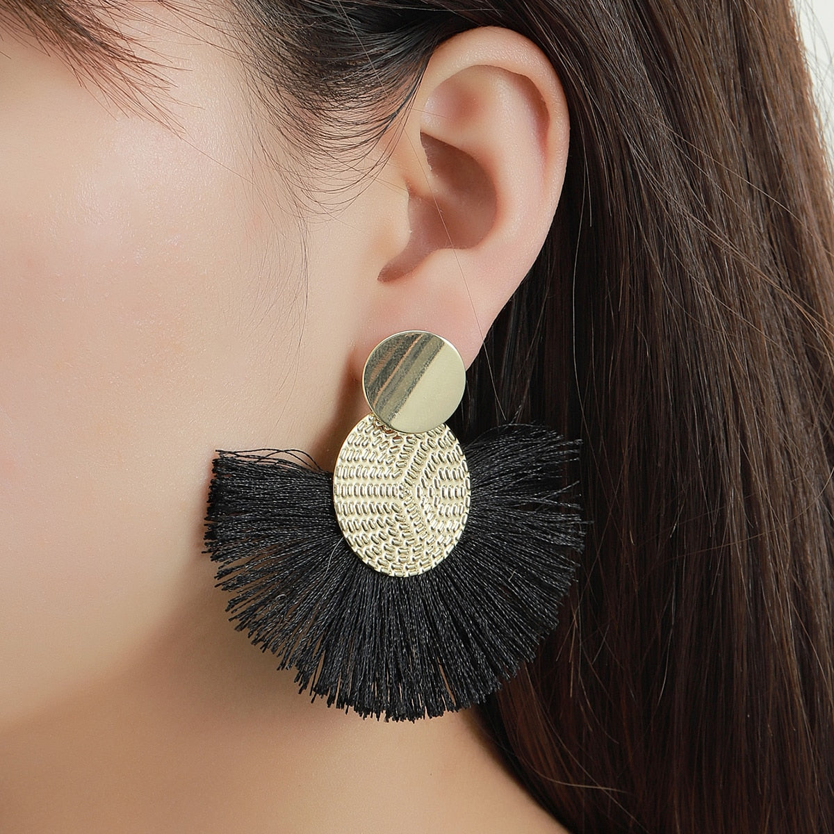 Valenzora Striking Old Country Pendants: Fashion Boho Tassel Earrings