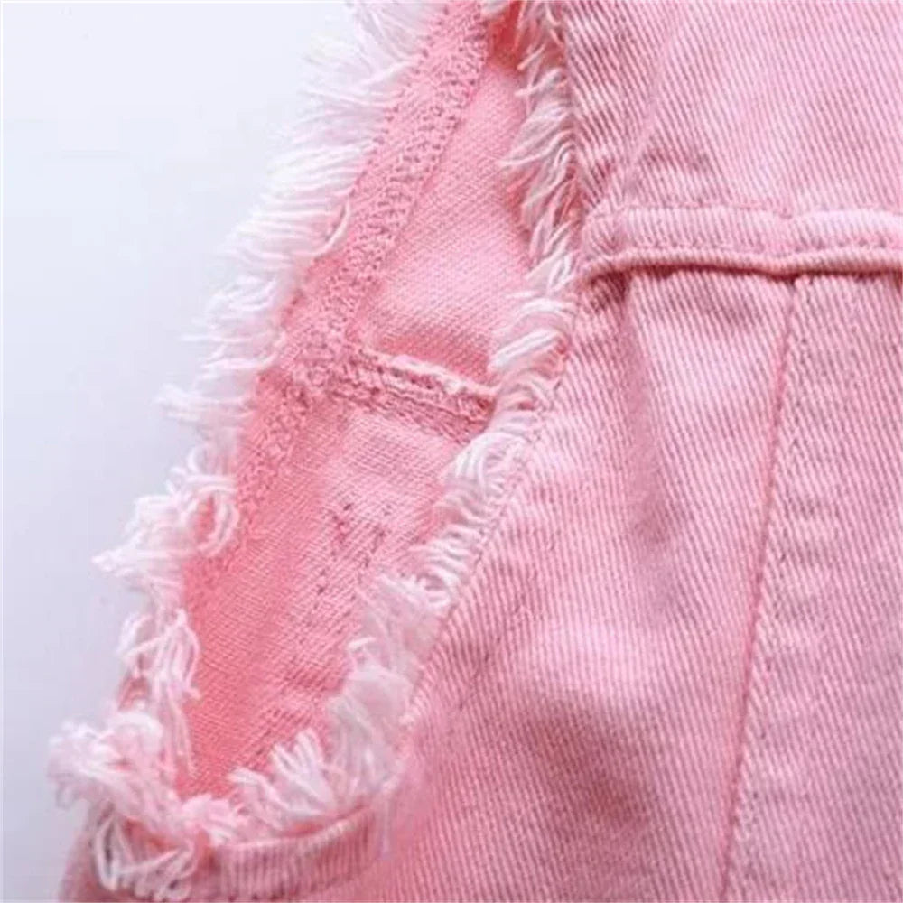 Valenzora | Sleeveless denim vest for women in bright colors