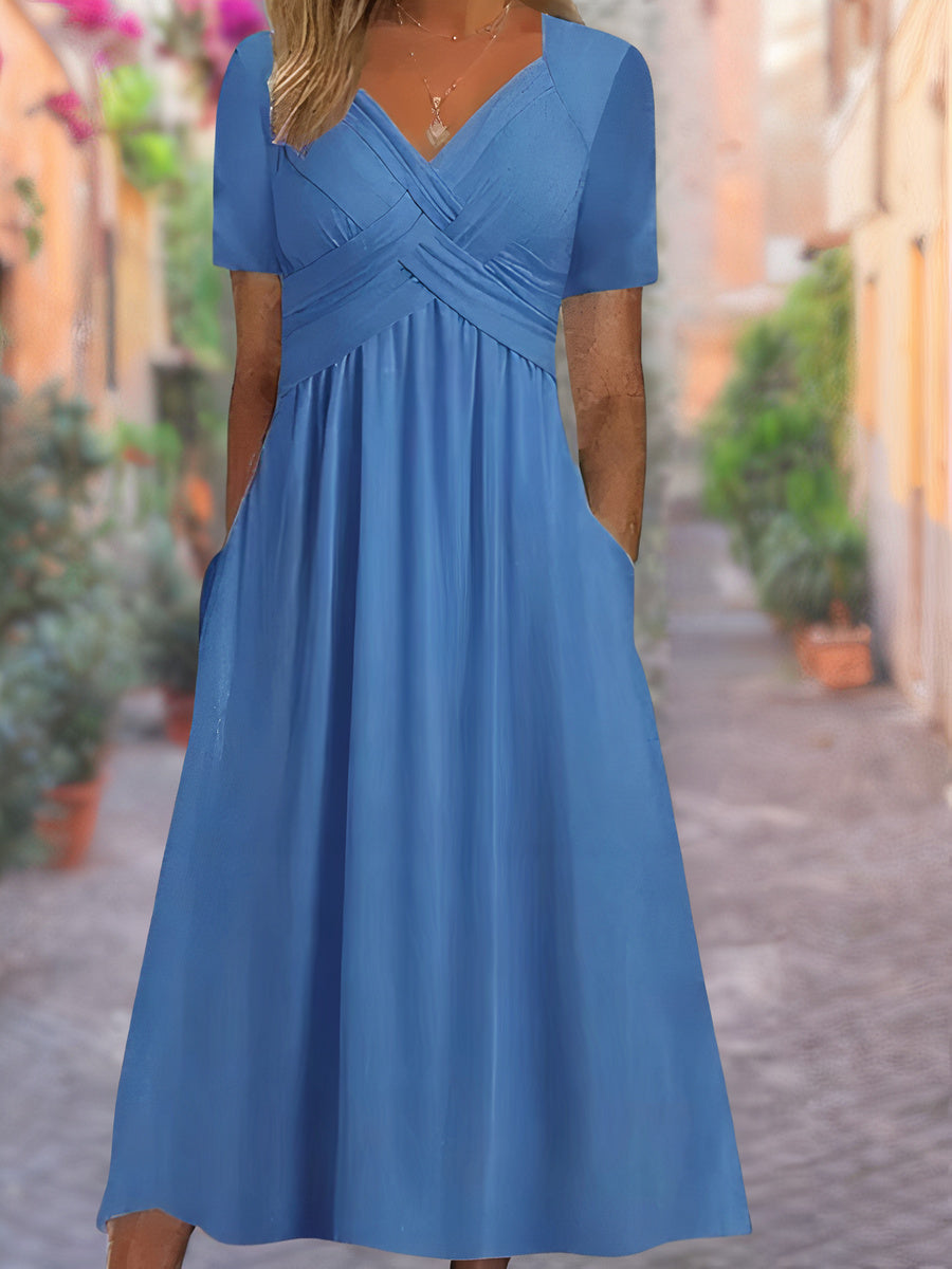 Valenzora | Midikleid mit Seitentaschen