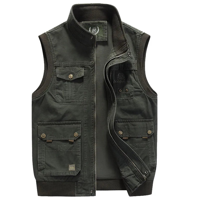 Valenzora | Warm Sleeveless Zip Jacket with Multiple Pockets
