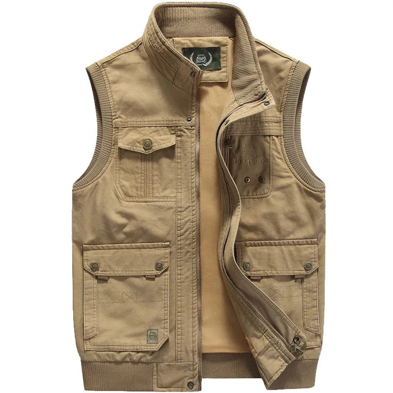 Valenzora | Warm Sleeveless Zip Jacket with Multiple Pockets
