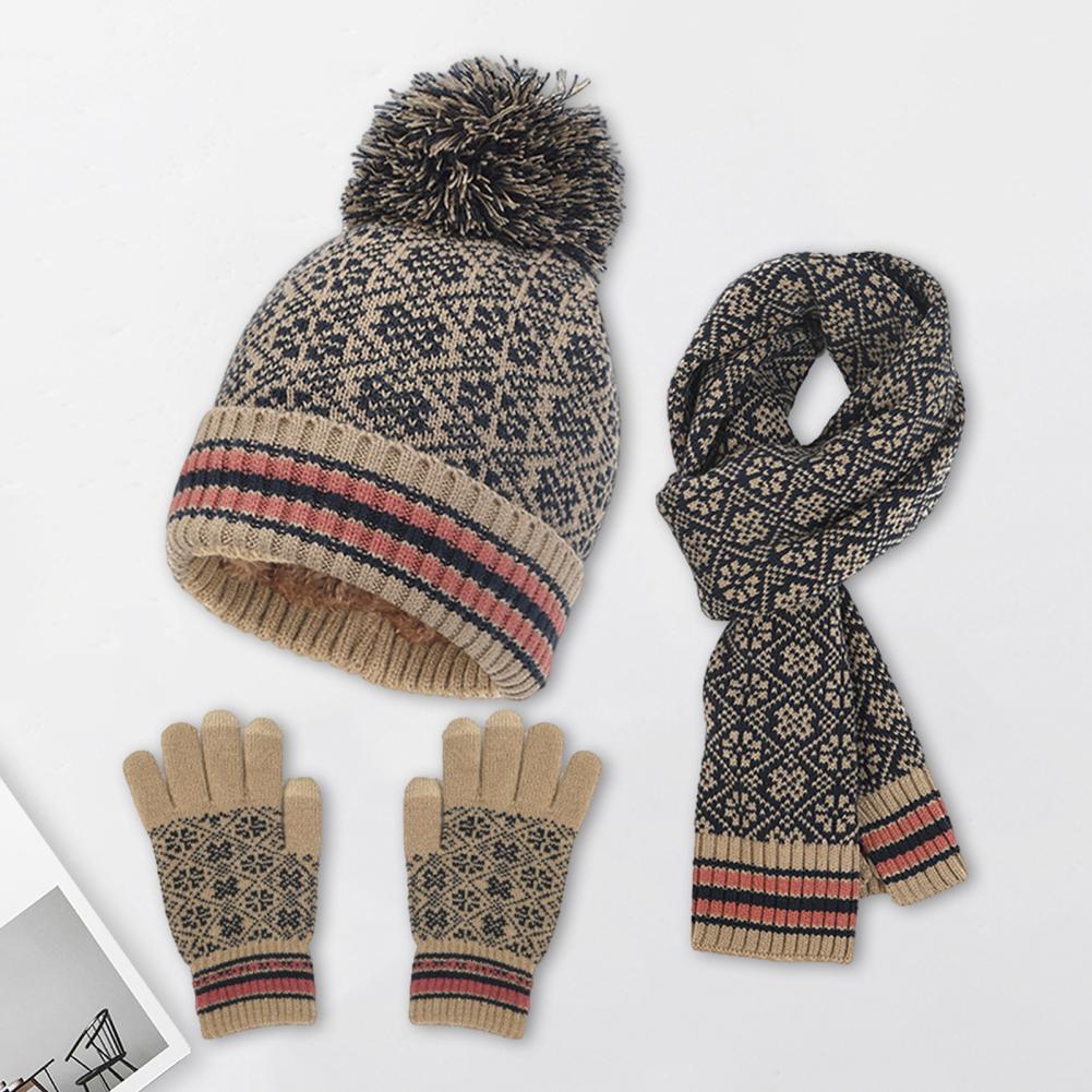 Valenzora | Lässiges 4-teiliges warmes Strickset für Damen für Herbst/Winter