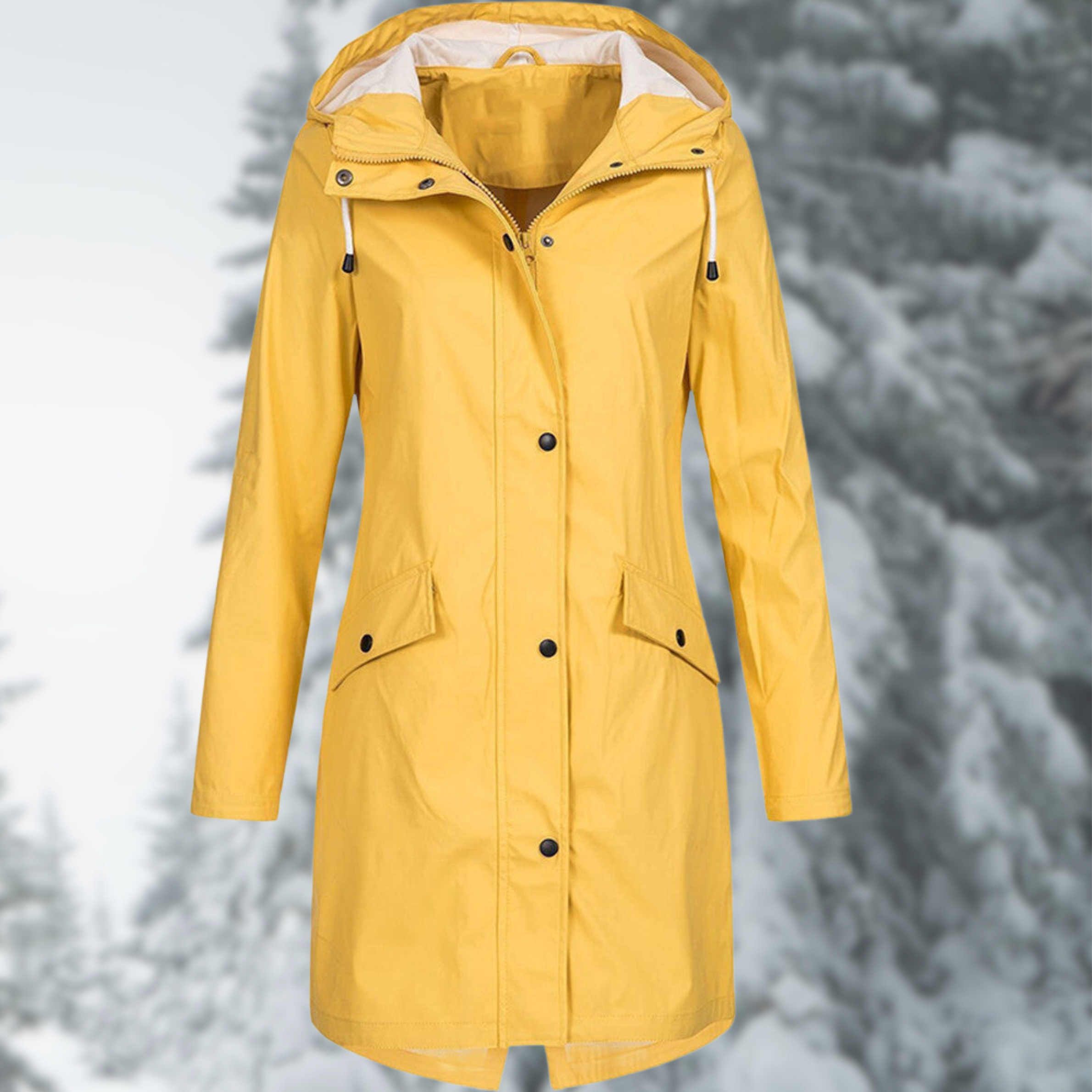 Valenzora | Fashionable, long and waterproof raincoat