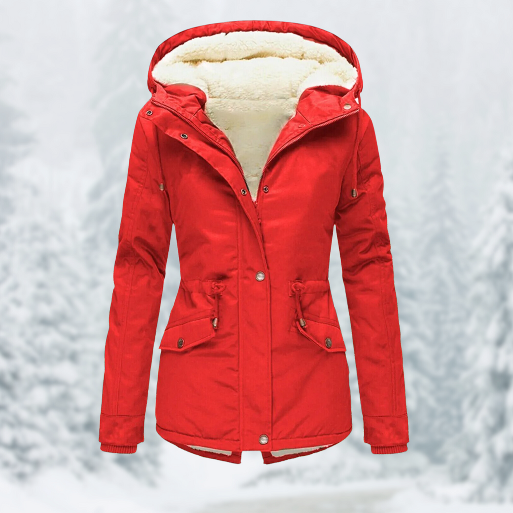 Valenzora - Women's hooded coat with drawstring