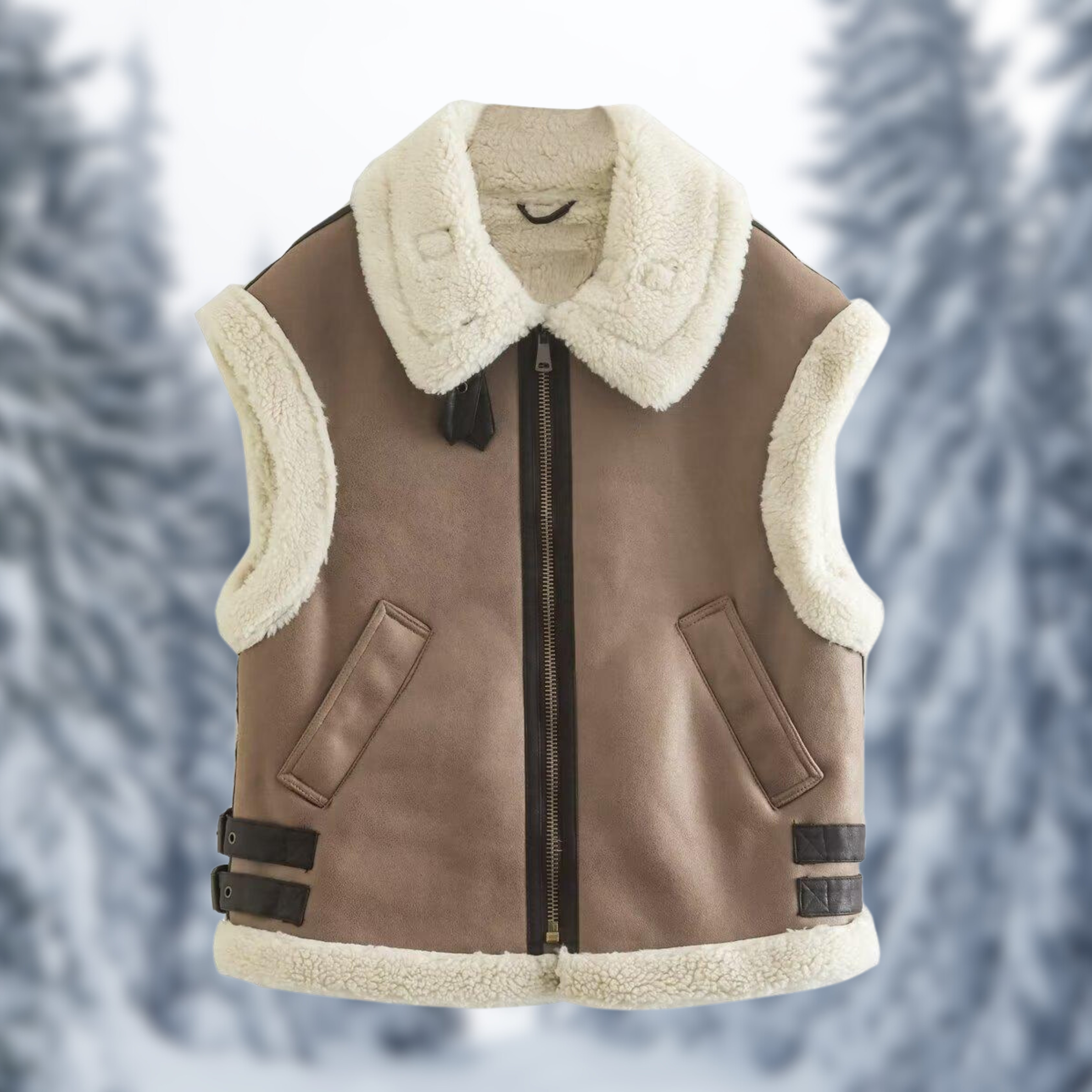 Winter fur vests