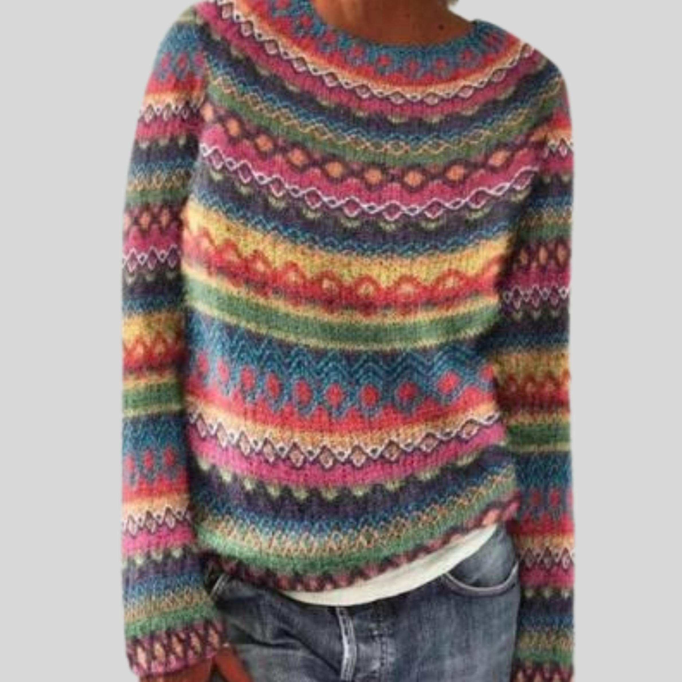 Valenzora | Elegant Design and Printed Sweater