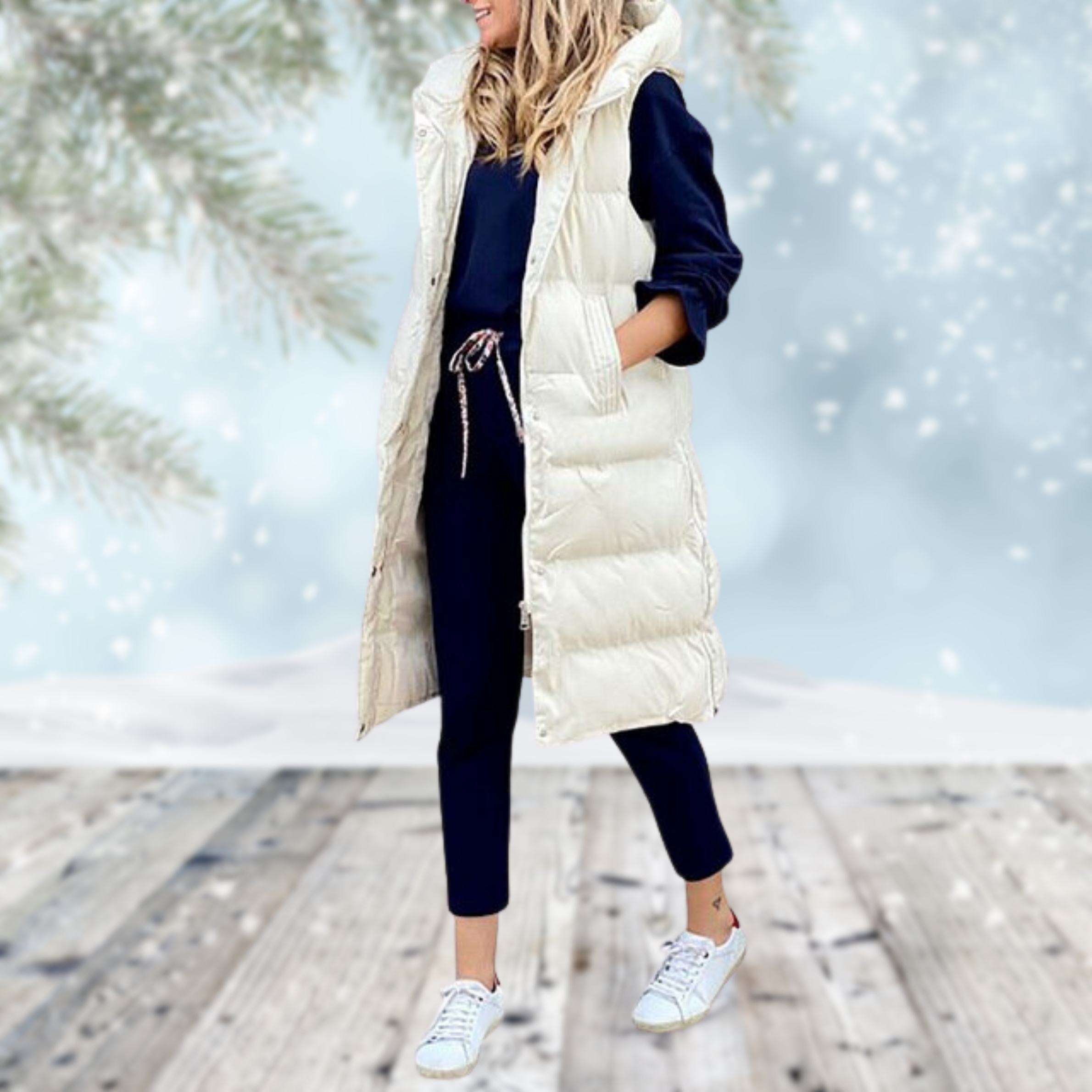 Valenzora | Quilted women's vest - stylish sleeveless winter jacket
