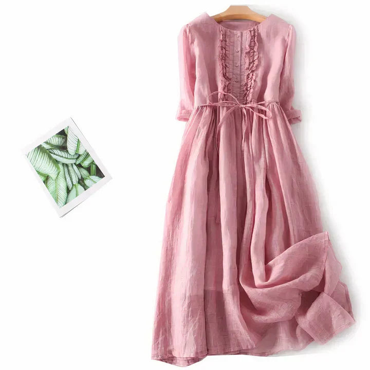 Valenzora | Fließendes Leinenkleid