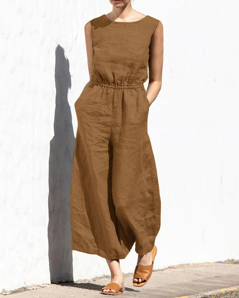 Valenzora | Classic Cotton Jumpsuit