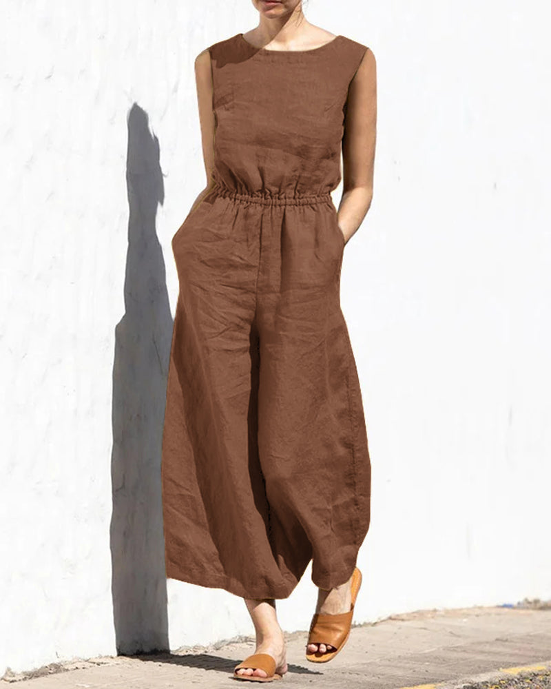 Valenzora | Classic Cotton Jumpsuit
