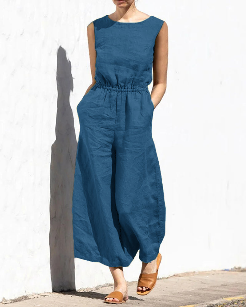 Valenzora | Classic Cotton Jumpsuit