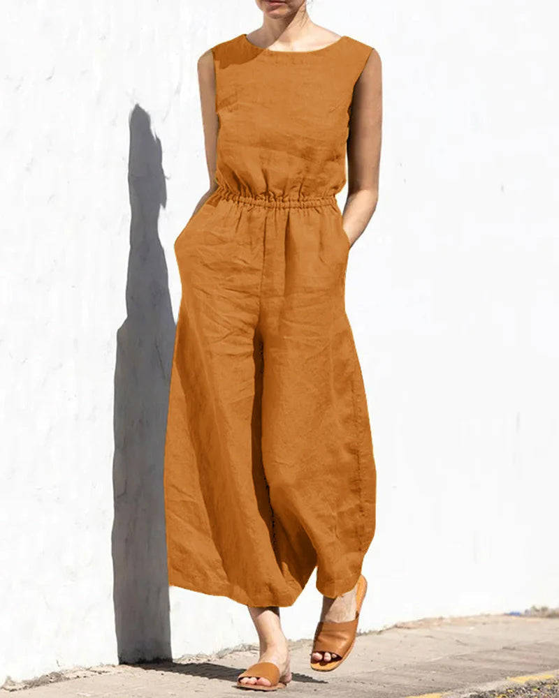 Valenzora | Classic Cotton Jumpsuit