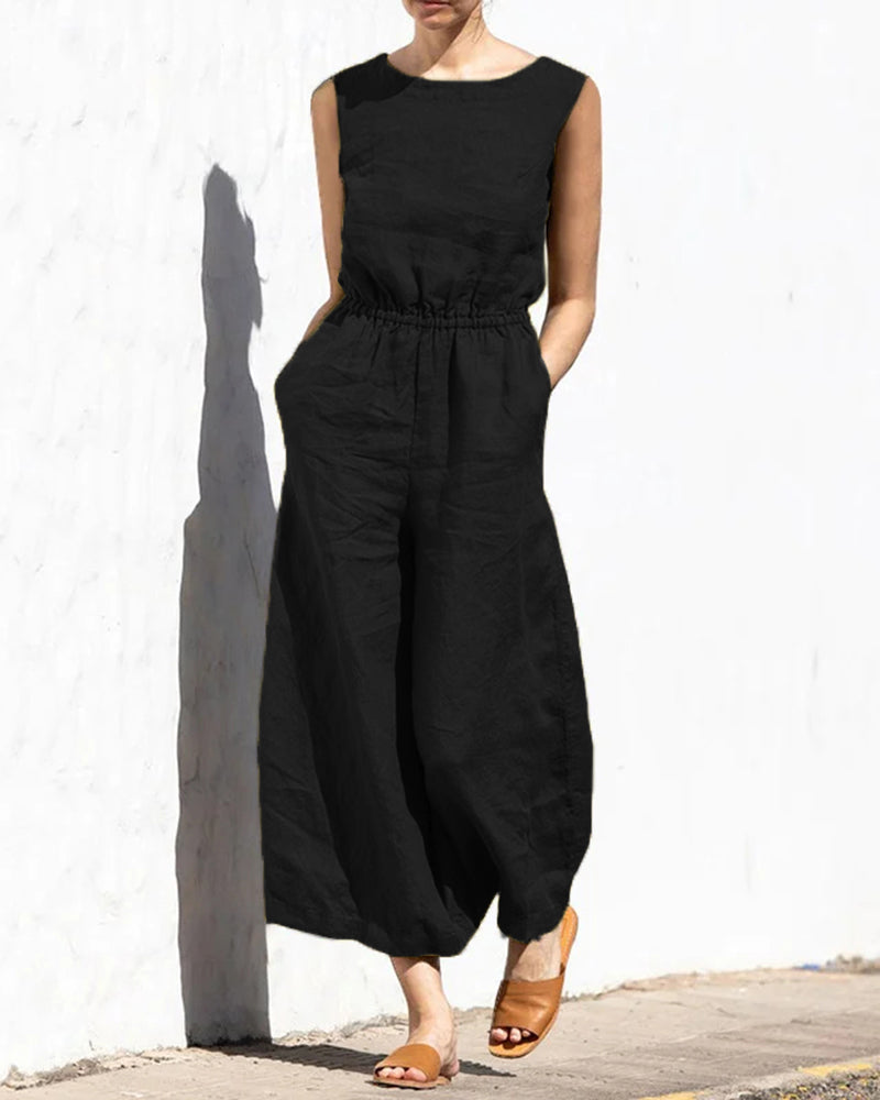 Valenzora | Classic Cotton Jumpsuit