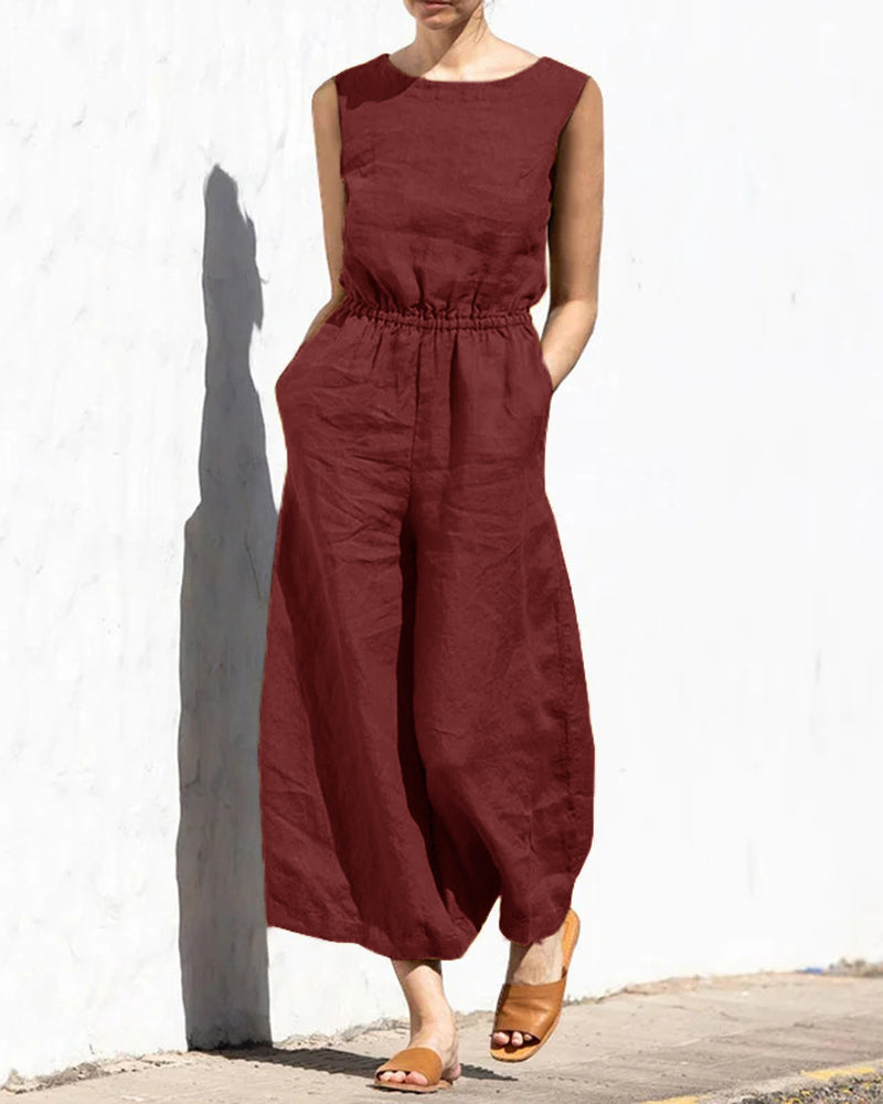 Valenzora | Classic Cotton Jumpsuit