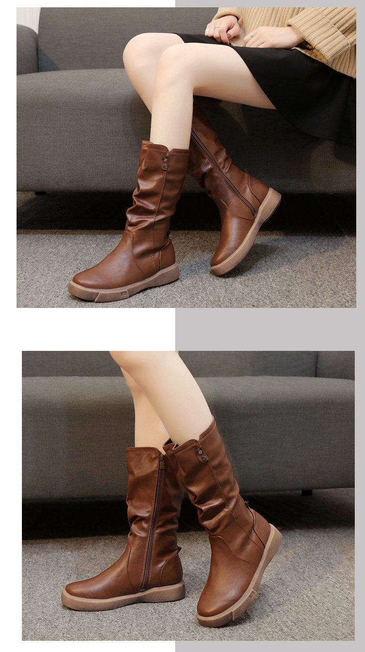 Valenzora | Leder-Winterstiefel 100 % wasserdicht
