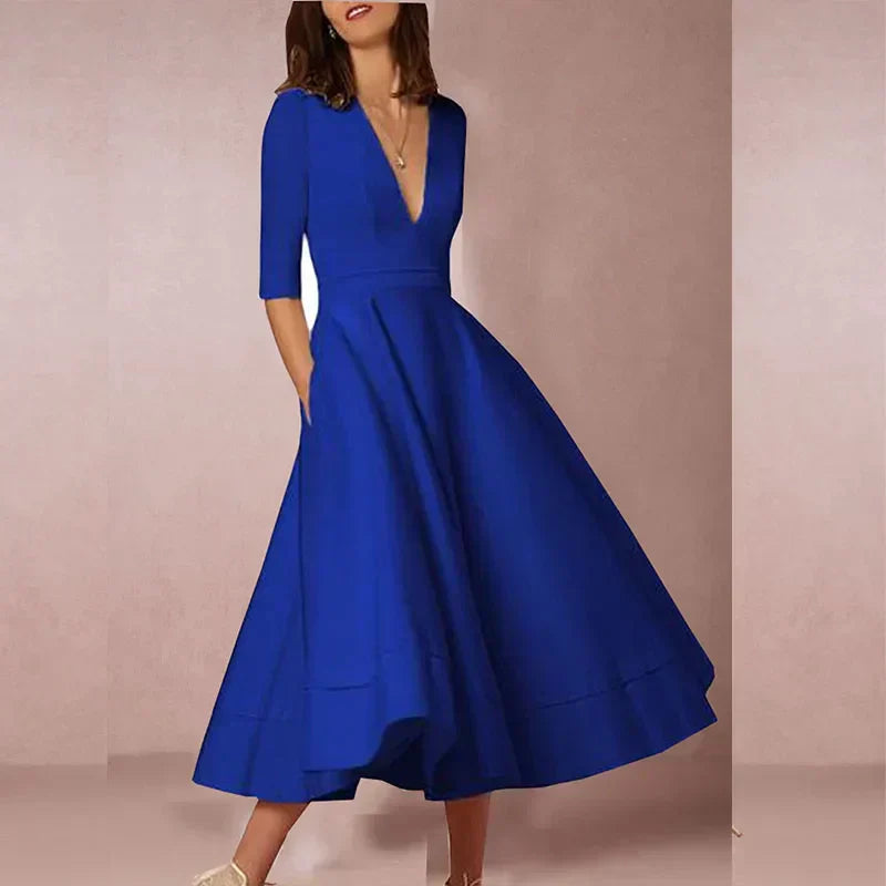 Valenzora | Elegantes A-Linien Midikleid