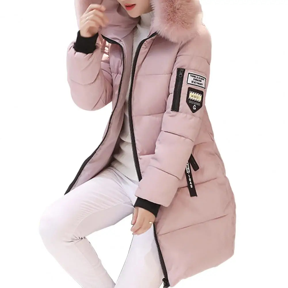 Valenzora | Winter jacket with striking collar and appliqués
