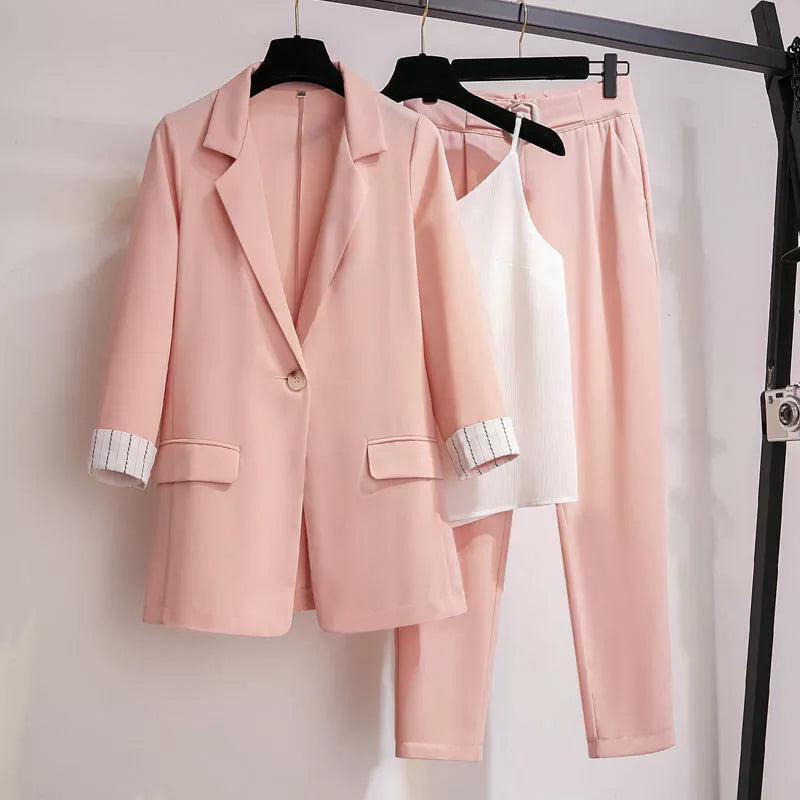 Valenzora | Eleganter dreiteiliger Plus-Size-Anzug für Damen