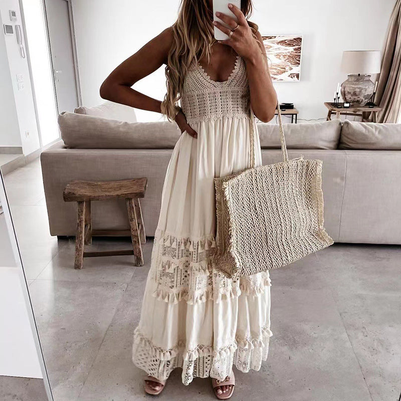Valenzora | Spitzen-Boho-Flow-Kleid