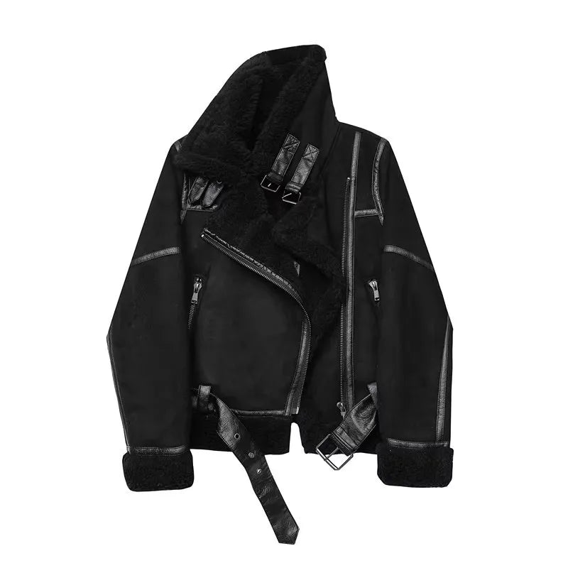 Valenzora - Thick Warm Suede Jacket