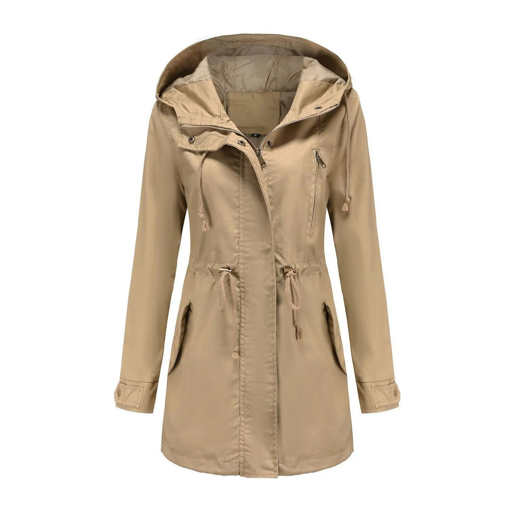 Valenzora Elegante Wasserdichte Outdoor-Regenjacke für Damen | Perfekt für Outdoor-Aktivitäten