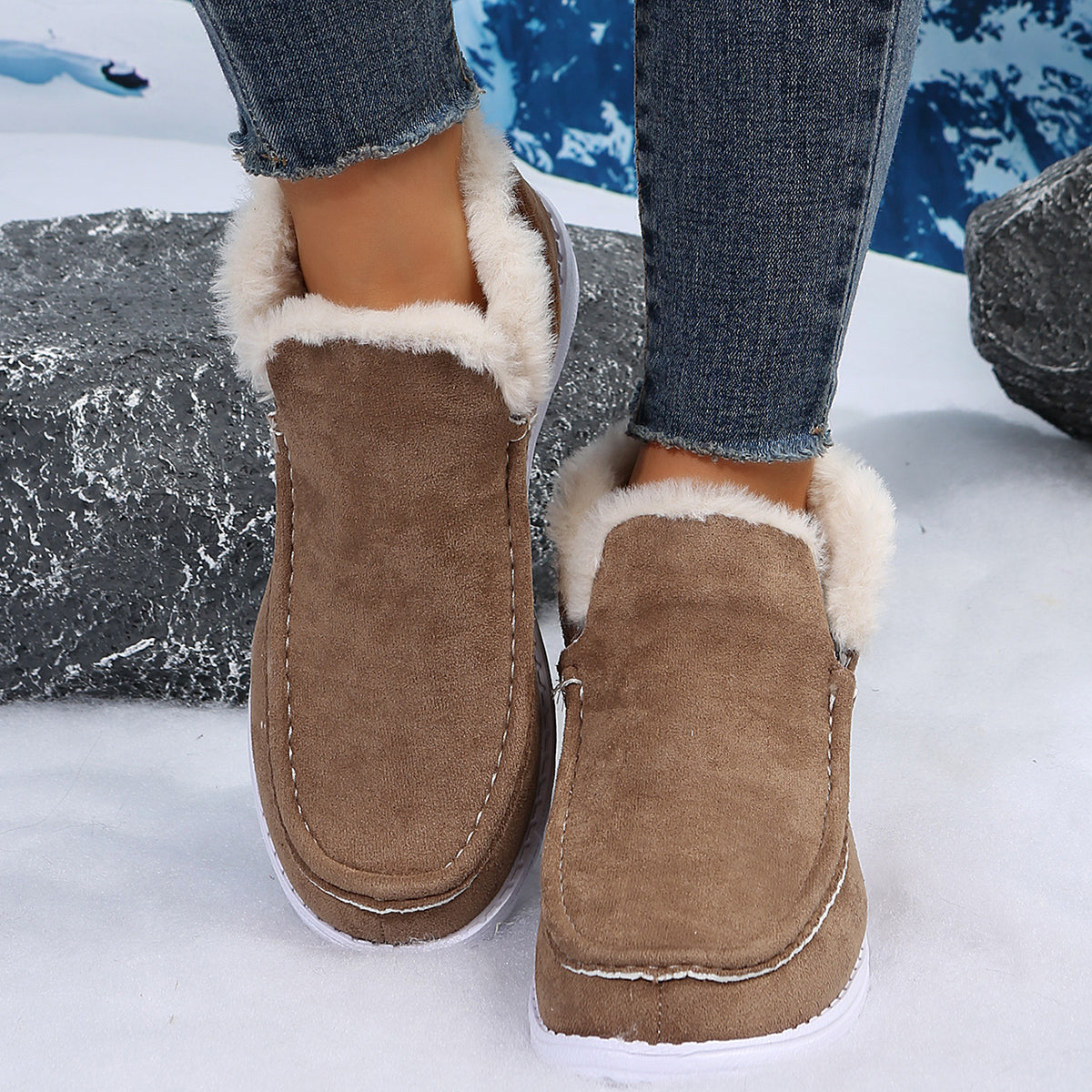 Valenzora | Flache Schneestiefel für stilvollen Winterkomfort für Damen