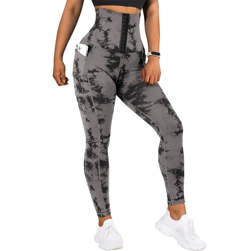 Valenzora | High-Waisted Sportleggings mit Reißverschluss