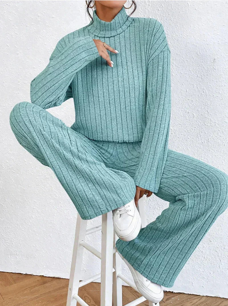 Darlene™ – Strickhose und Rollkragenpullover für Damen