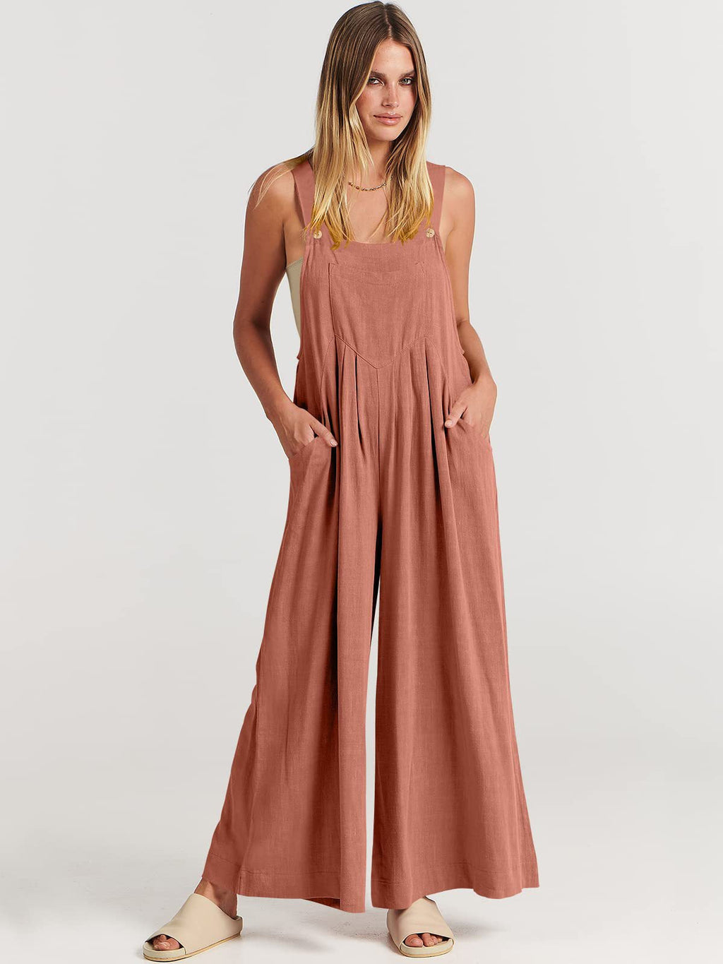 Rosabella™️ - Sleeveless Wide-Leg Jumpsuit