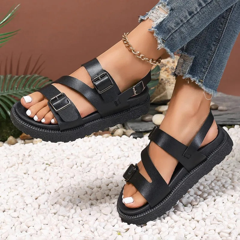 Amel | Vegane Ledersandalen – Bequem und modisch
