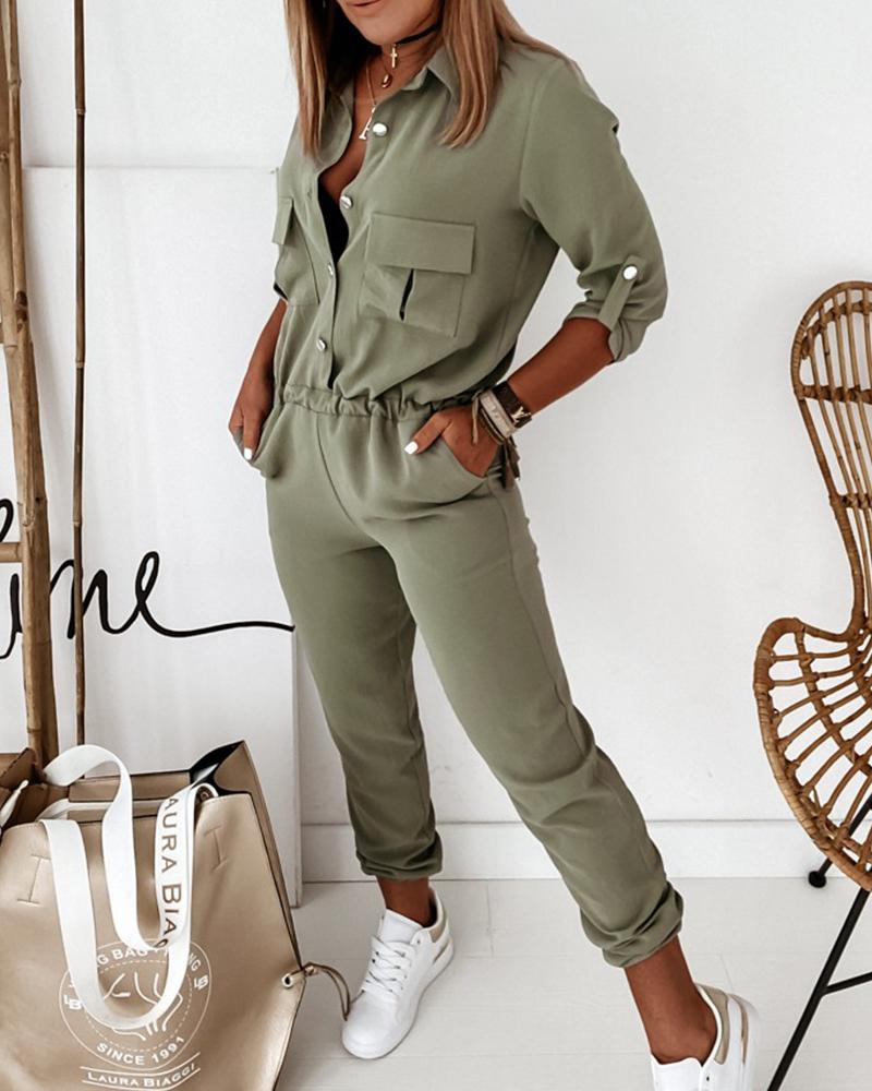 Valenzora | Elegant long-sleeved jumpsuit for women