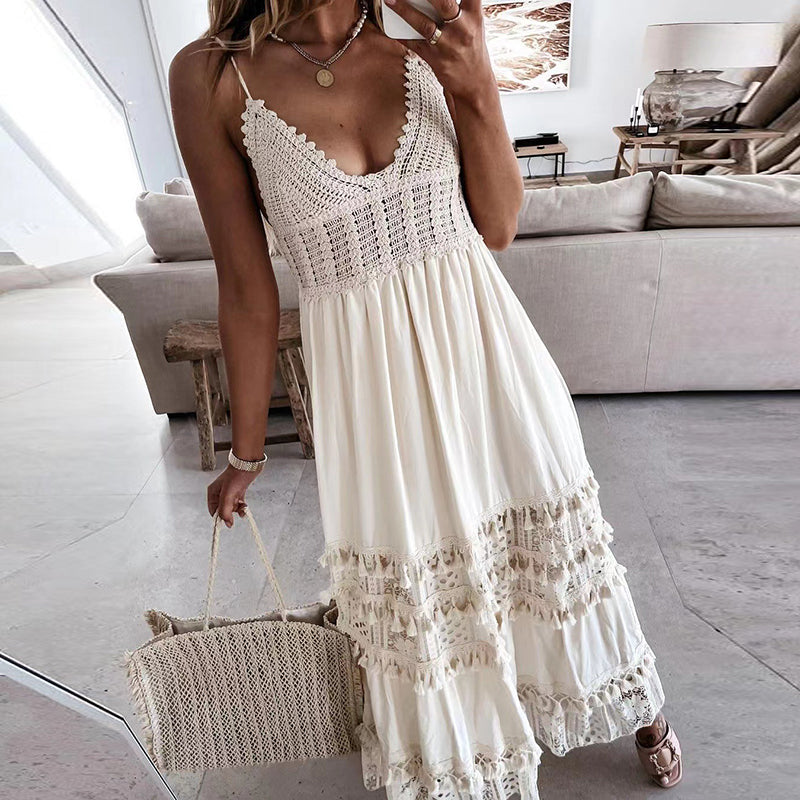 Valenzora | Spitzen-Boho-Flow-Kleid