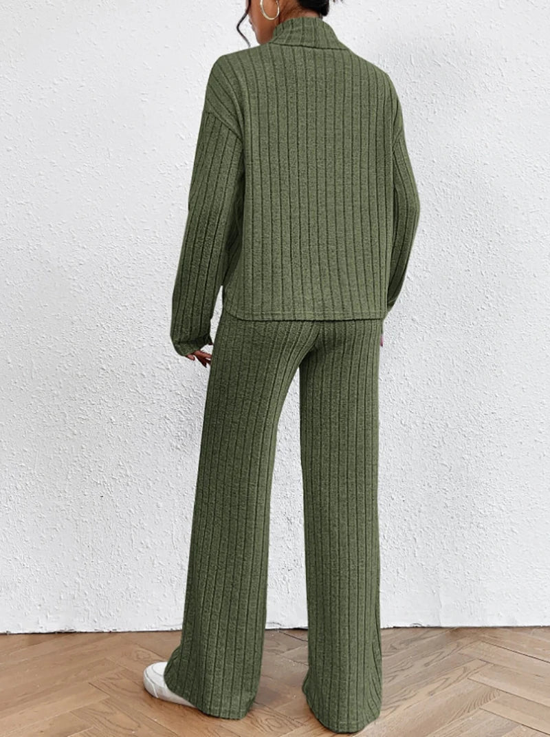 Darlene™ – Strickhose und Rollkragenpullover für Damen