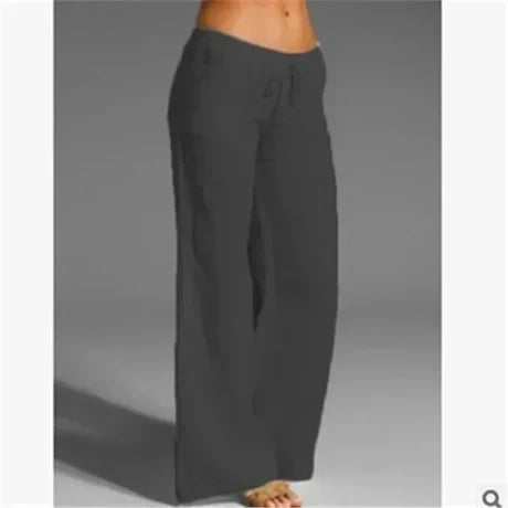 Valenzora | White linen trousers