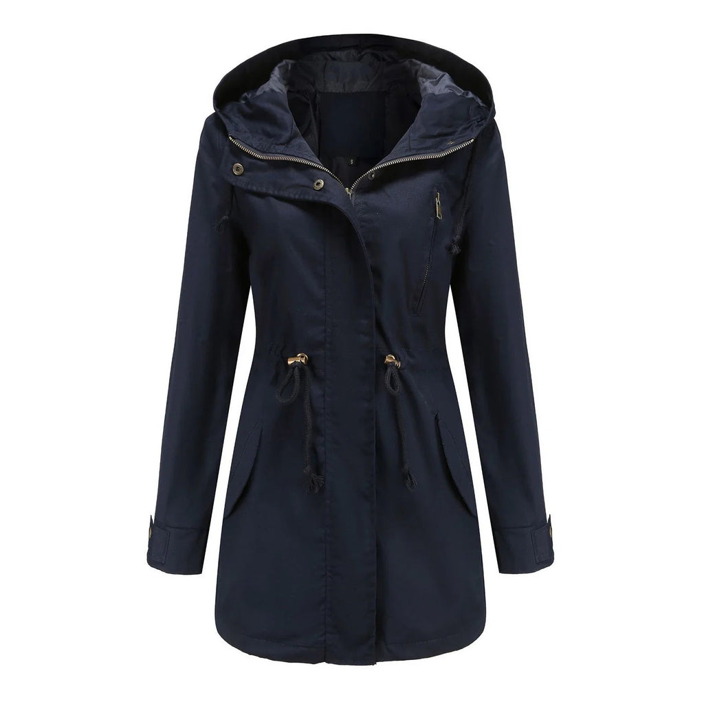 Valenzora Elegante Wasserdichte Outdoor-Regenjacke für Damen | Perfekt für Outdoor-Aktivitäten