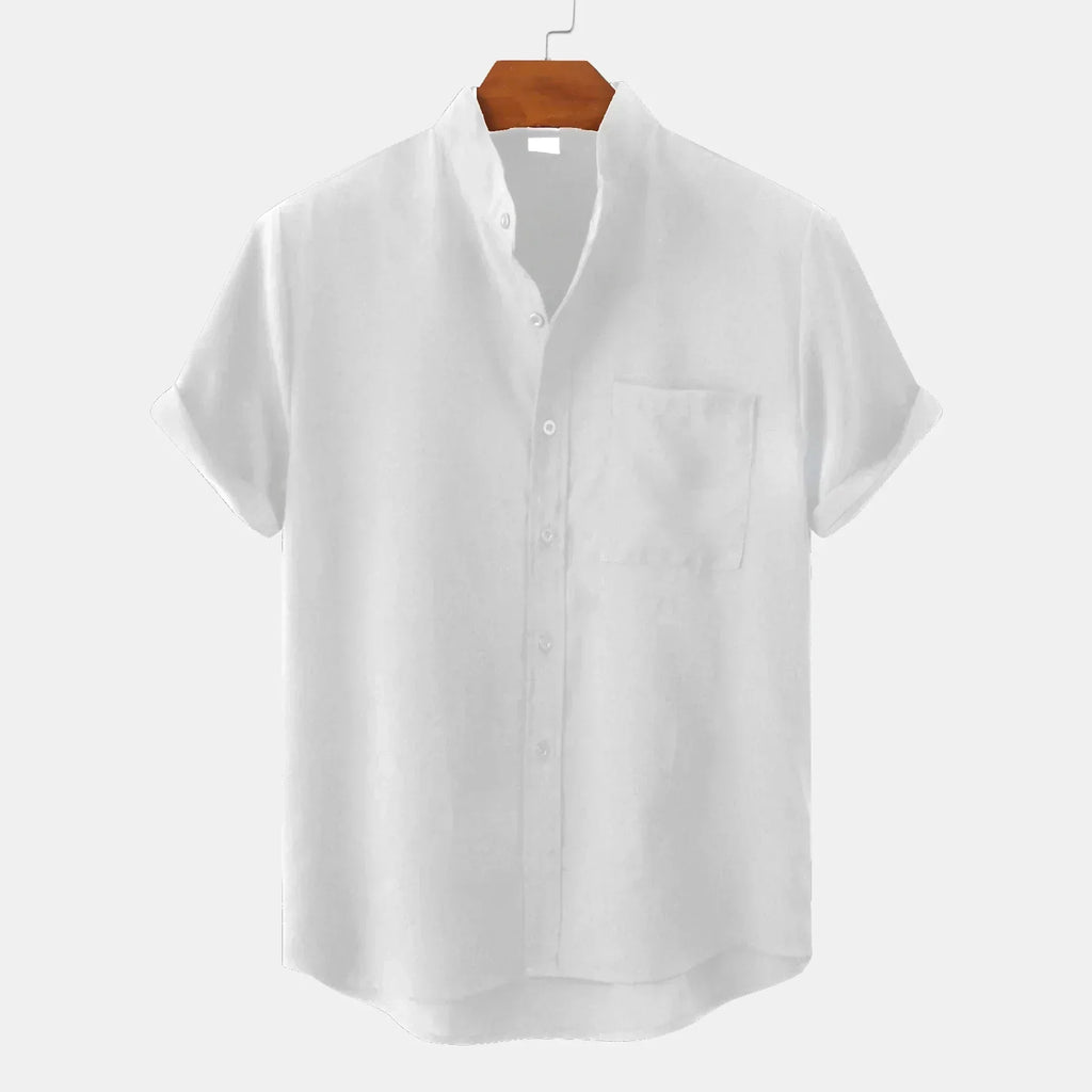 Valenzora | Luxurious linen shirt with short sleeves