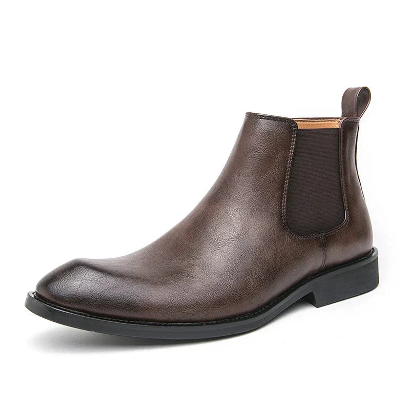 Valenzora | Lederstiefel mit Reißverschluss