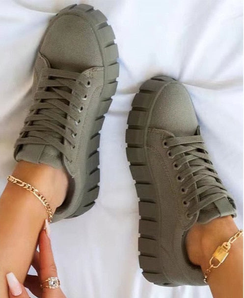 Valenzora | Suede Sneakers with Chunky Platform for Women